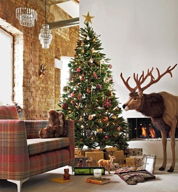 deco sapin de noel nature