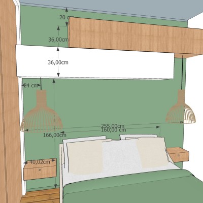 Décoration intérieure, aménagement, rénovation et suivi de chantier Chambre parentale Lyon Caluire, style scandinave contemporain élégant et naturel - Chambre