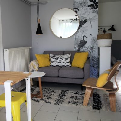 Studio réaménagé dans un style bohème chic - Décoration intérieure, aménagement, rénovation et suivi de chantier Vertinea à Lyon