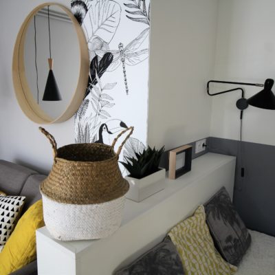 Studio réaménagé dans un style bohème chic - Décoration intérieure, aménagement, rénovation et suivi de chantier Vertinea à Lyon