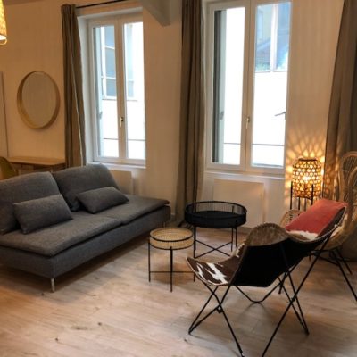 Appartement ancien réaménagé avec charme dans un style bohème chic - Décoration intérieure, aménagement, rénovation et suivi de chantier Vertinea à Lyon